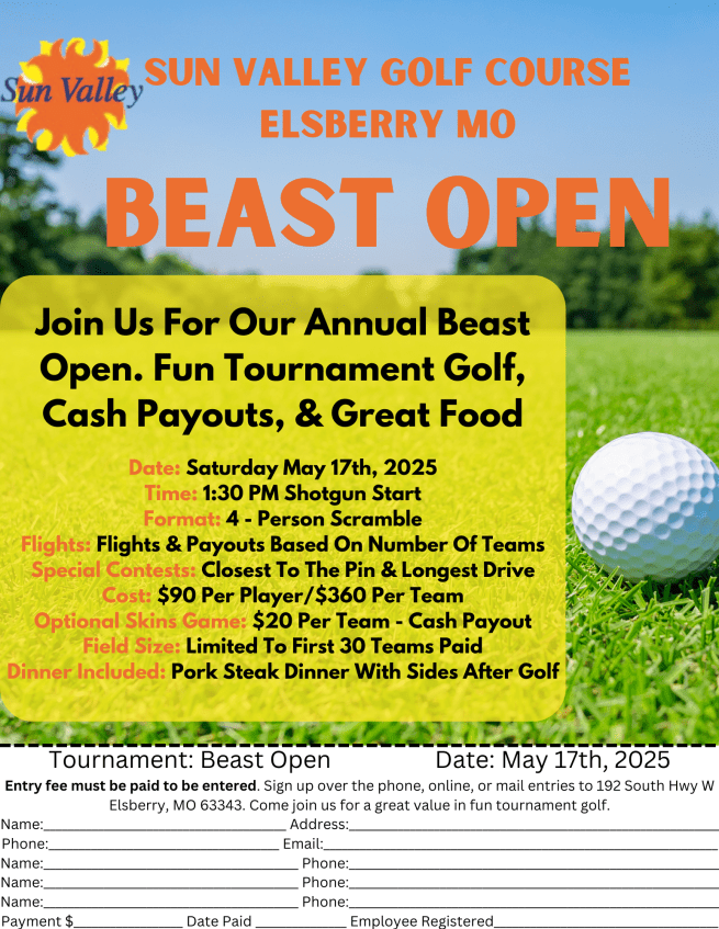 Sun Valley The Beast Open 5.17.25