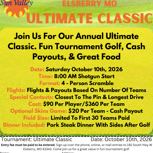Sun Valley Ultimate Golf Classic 10.10.26